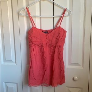 Coral Pink Spaghetti Strap Tank NWT
